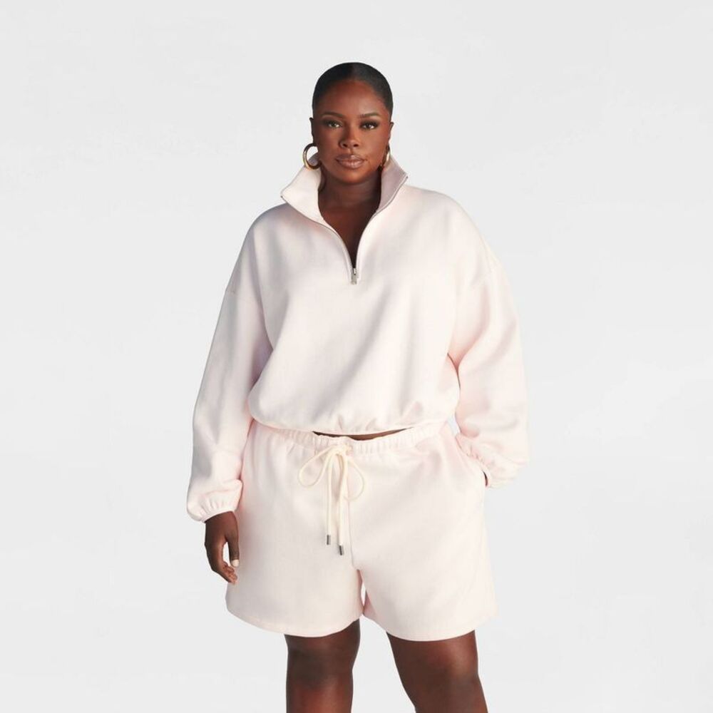 KBB by Kahlana -  Women's Pullover 'The Quarter Zip S Pink